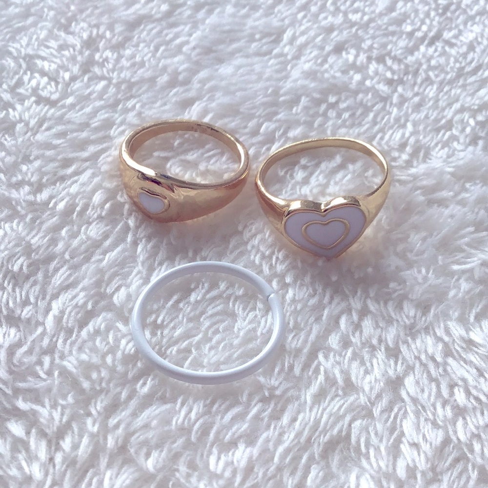 Valentine Ring Set (white)